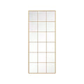 HomeRoots 69 Gold Iron Freestanding Geometric Framed Standing Mirror