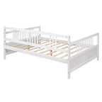 Lit de repos double Bellemave avec pieds de soutien, blanc