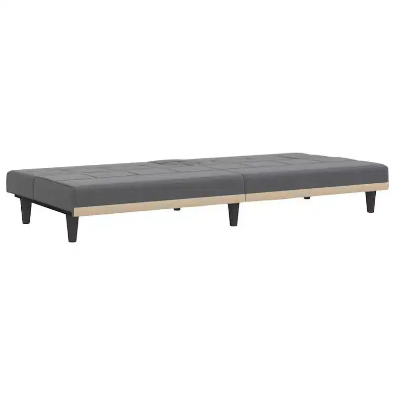 vidaXL Canapé convertible avec porte-gobelets pour salon en tissu