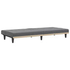 vidaXL Canapé convertible avec porte-gobelets pour salon en tissu