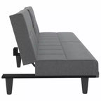 vidaXL Canapé convertible avec porte-gobelets pour salon en tissu