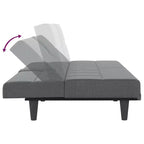 vidaXL Canapé convertible avec porte-gobelets pour salon en tissu