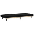 vidaXL Canapé convertible avec porte-gobelets pour salon en tissu