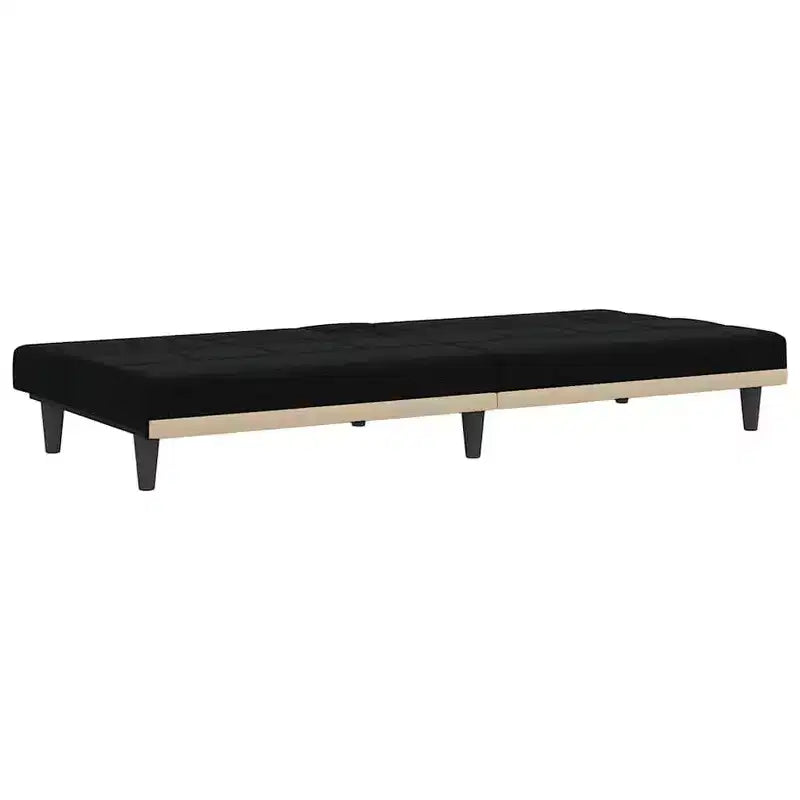 vidaXL Canapé convertible avec porte-gobelets pour salon en tissu