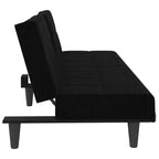 vidaXL Canapé convertible avec porte-gobelets pour salon en tissu