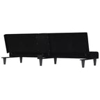 vidaXL Canapé convertible avec porte-gobelets pour salon en tissu