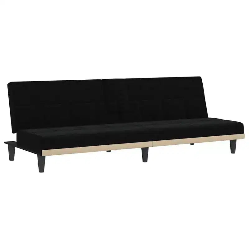 vidaXL Sofa Bed Convertible Sofa Bed with Cup Holders for Living Room Fabric