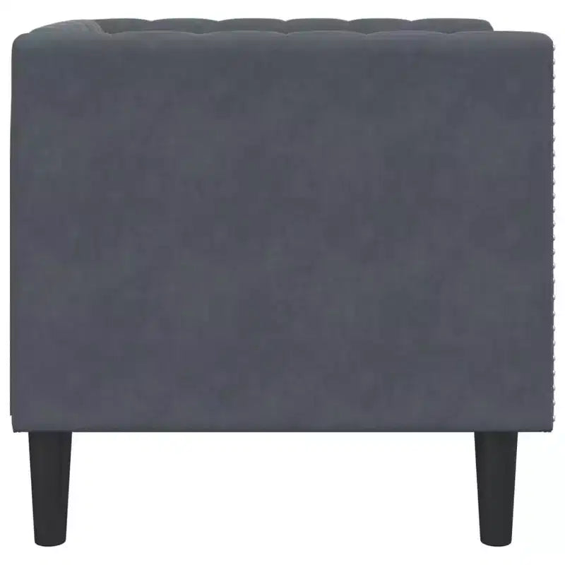 vidaXL Canapé Chesterfield Canapé Rembourré Fauteuil 3 Places Velours
