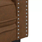 vidaXL Canapé Chesterfield Canapé Rembourré Fauteuil 3 Places Velours