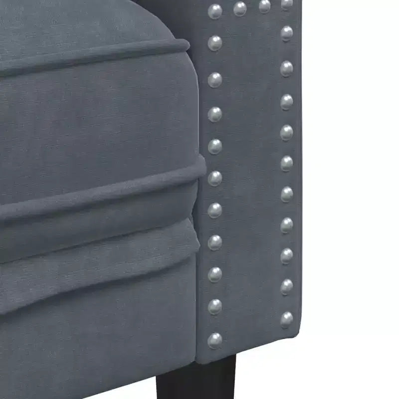 vidaXL Canapé Chesterfield Canapé Rembourré Fauteuil 3 Places Velours