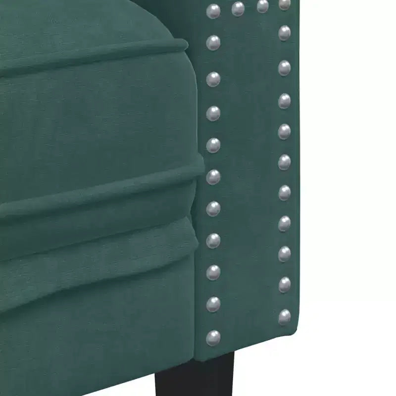 vidaXL Canapé Chesterfield Canapé Rembourré Fauteuil 3 Places Velours