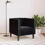 vidaXL Canapé Chesterfield Canapé Rembourré Fauteuil 3 Places Velours