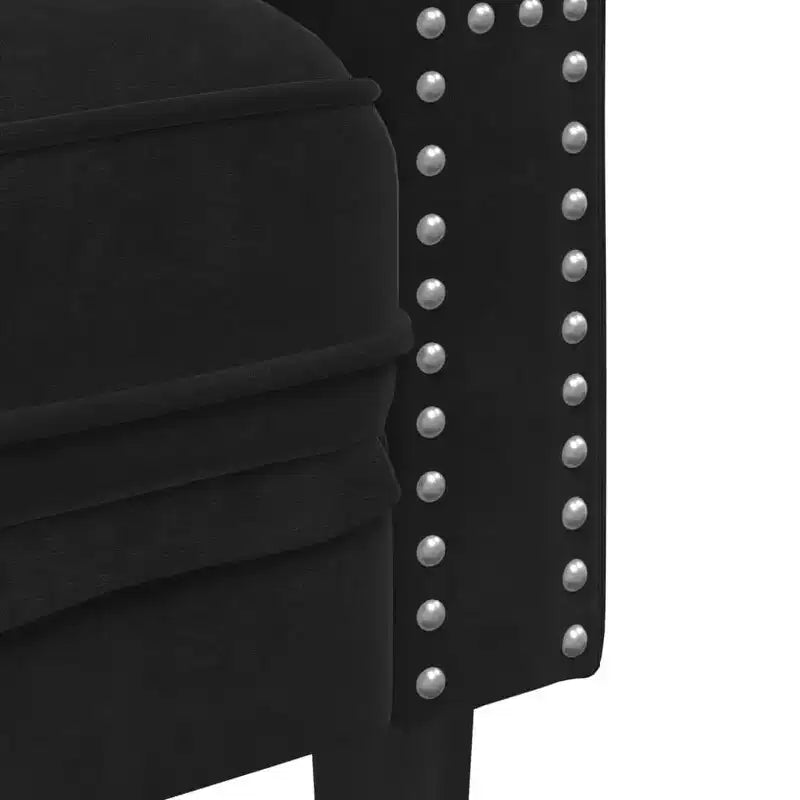 vidaXL Canapé Chesterfield Canapé Rembourré Fauteuil 3 Places Velours