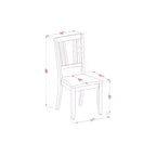 Ensemble table à manger - Table de cuisine avec chaises - Petite table carrée et 2 chaises - Meubles de salle à manger