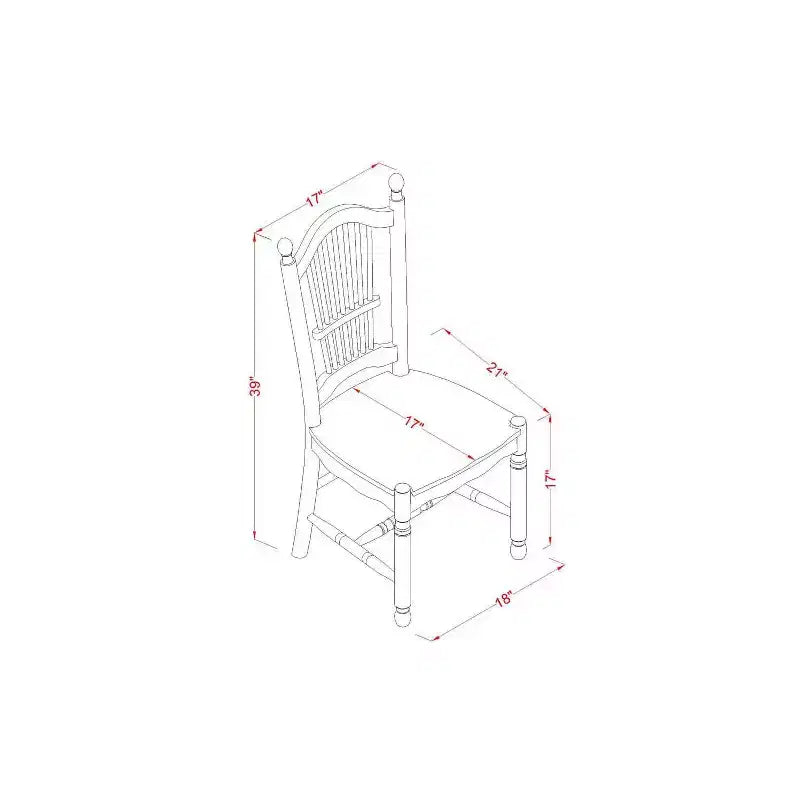Ensemble de salle à manger 3 pièces HomeStock avec plateau en bois massif noir et merisier et table à rabats