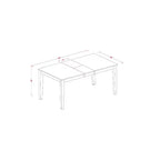 Table de salle à manger HomeStock 5 pièces, plateau en bois massif finition noir et cerisier, avec 4 chaises