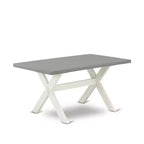 HomeStock Table à manger en bois massif finition chêne naturel 6 pièces avec 1 banc et 4 chaises