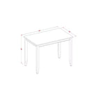 Ensemble de salle à manger hauteur comptoir - Table de bistrot et 2 chaises - Fini acajou - Ensemble de cuisine moderne