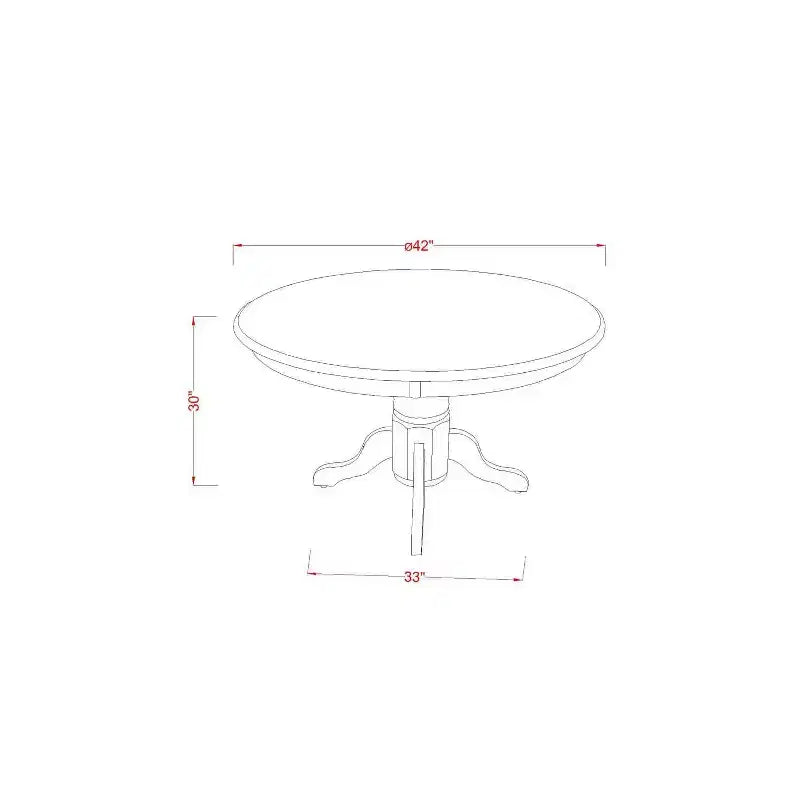 Petit ensemble de salle à manger rond - Table et chaises 3 pièces - Tissu gris-bleu lin - Design baroque moderne