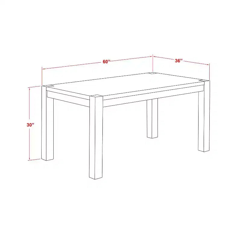 Table de salle à manger HomeStock 7 pièces rectangulaire en bois massif finition jacobine vieillie avec 6 chaises