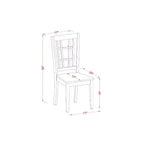 Ensemble Table et Chaises Rétro - 2 Chaises en Bois - Table de Cuisine pour Petits Espaces - Revival