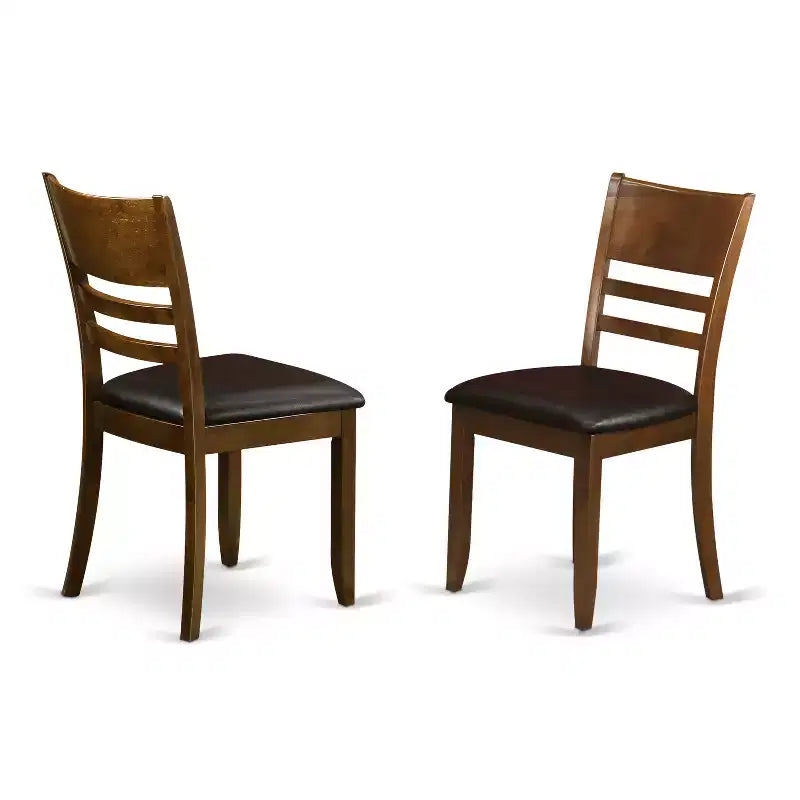 Ensemble de salle à manger/coin repas - Table et chaises rondes 3 pièces - Idéal petits espaces - Finition expresso