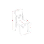 Ensemble de salle à manger/coin repas - Table et chaises rondes 3 pièces - Idéal petits espaces - Finition expresso