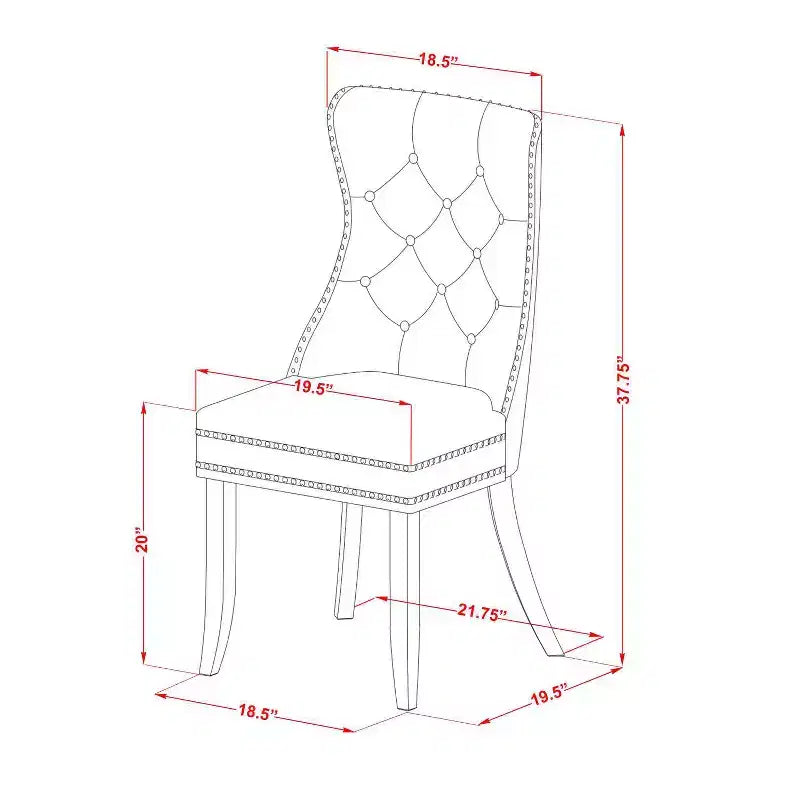 Ensemble de salle à manger 3 pièces avec table carrée en bois massif finition acajou