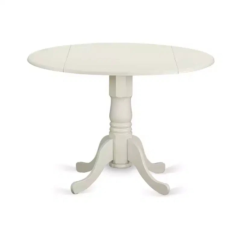 Ensemble Table et Chaises de Cuisine 3 Pièces - Table à Manger et 2 Chaises - Table Bistrot pour Petits Espaces - Finition Blanc Lin