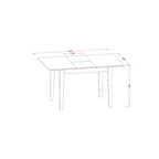 Ensemble de salle à manger 6 pièces - Table à manger rectangulaire avec chaises - Ensemble de table de cuisine moderne pour 4 personnes - Mobilier de maison élégant