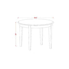 Ensemble de salle à manger moderne - Table et chaises 3 pièces - Table ovale avec rallonge papillon - Finition cappuccino