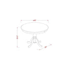 Ensemble de salle à manger hauteur comptoir - Table et chaises 5 pièces - Table de cuisine moderne avec chaises