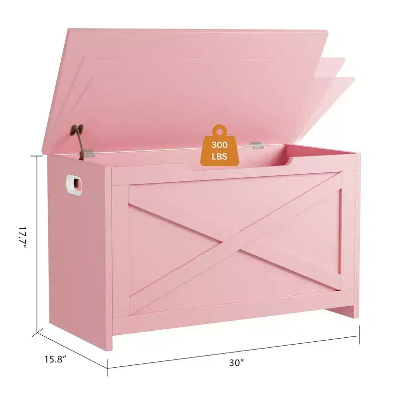 Banc de rangement en bois de 76 cm avec charnière de sécurité, grand coffre à chaussures, montage facile, polyvalent pour entrée, salon et chambre