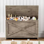 Banc de rangement en bois de 76 cm avec charnière de sécurité, grand coffre à chaussures, montage facile, polyvalent pour entrée, salon et chambre