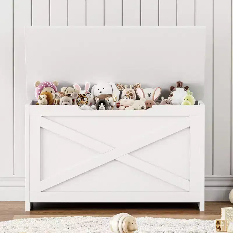 Banc de rangement en bois de 76 cm avec charnière de sécurité, grand coffre à chaussures, montage facile, polyvalent pour entrée, salon et chambre