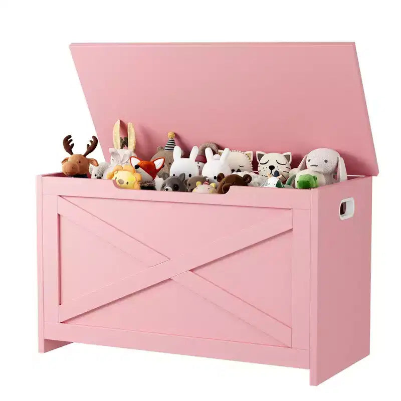 Banc de rangement en bois de 76 cm avec charnière de sécurité, grand coffre à chaussures, montage facile, polyvalent pour entrée, salon et chambre