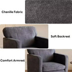 Chaise de lecture MAYEERTY avec accoudoir et dossier, fauteuil de salon confortable pour chambre à coucher, salle d'attente, salle de réception