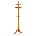 Okak Vintage Coat Rack with 11 Hooks, Freestanding Hall Tree with Space-Saving Design, Coat Tree for Entryway, Living Room, Bedroom, Brown