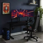 Table de jeu Royal Hampton avec port USB, noir