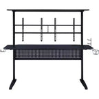 Table de jeu Royal Hampton avec port USB, noir