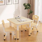 Table et 2 chaises réglables en hauteur pour enfants - Plateau graffiti, design antidérapant - Parfait pour les tout-petits en garderie à domicile et en maternelle