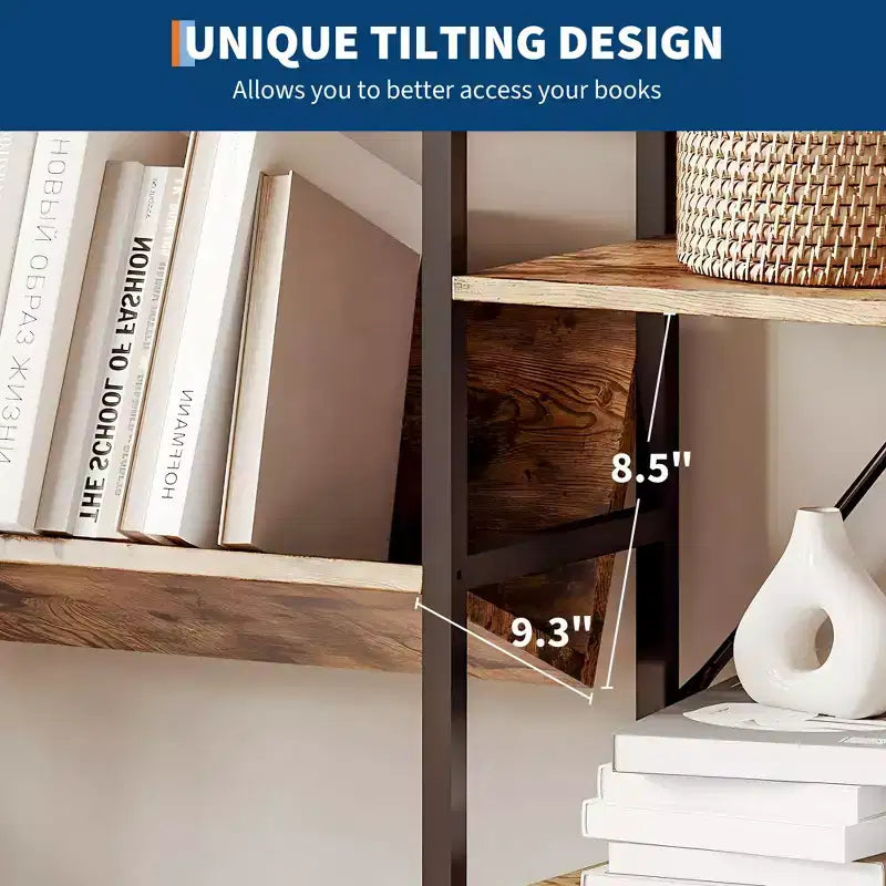 COZONY Bibliothèque 3 colonnes avec étagères réglables, étagère de rangement moderne pour salon, bureau, chambre à coucher