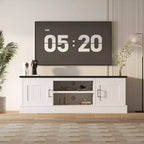 Modern Minimalist TV Stand,TVs Up to 65 Inches,Entertainment Center Console Table with Storage Cabinets and Shelves for Living Room