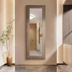 61x22 Farmhouse Full Length Mirror. Rustic Solid Wood Frame, Wall or Lean for Bedroom, Bathroom, Living Room