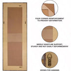 Miroir pleine longueur de style ferme 61x22. Cadre rustique en bois massif, à fixer au mur ou à poser pour chambre, salle de bain, salon