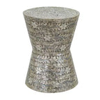 Table d'appoint/tabouret Capiz conique pour jardin D14x19
