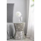 Table d'appoint/tabouret Capiz conique pour jardin D14x19