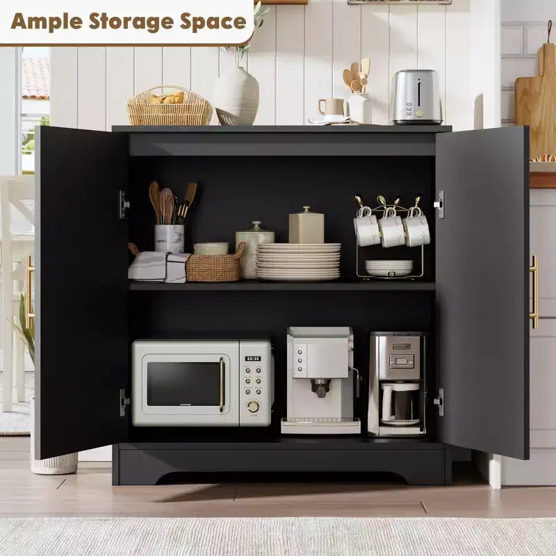 Buffet moderne avec 2 portes en rotin, meuble de rangement, console, meuble bar à café pour le salon, le couloir et l'entrée