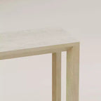 TUYOHW 60 Table Console, Table d'entrée en placage de bois massif avec étagère ouverte, Table de canapé rustique pour salon, entrée, couloir, chambre à coucher