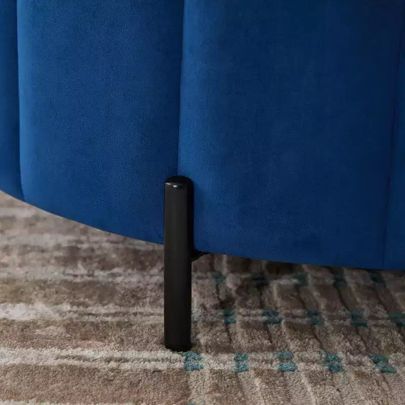 TUYOHW Pouf moderne avec rangement, repose-pieds rembourré en velours avec couvercle réversible, tabouret en forme de citrouille pour salon, chambre, entrée